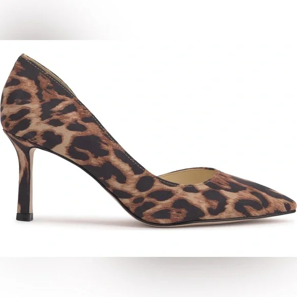 Jessica Simpson Leopard Print Pointed Toe D'Orsay Pump Size 7.5 - Picture 2 of 16
